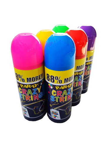 Party Crazy String Spray 250ml - 6 Pack