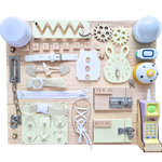 Busy boards, busyboard, sensory board Ariel view