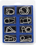 Metal Puzzles, riddles, Dark blue set