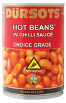Dürsots Hot Beans In Chilli Sauce - 12 x 410g