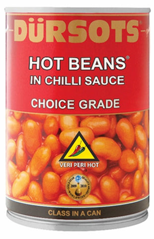 Dürsots Hot Beans In Chilli Sauce - 12 x 410g