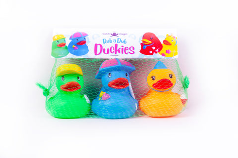 Rub a Dub Duckies - Floating Bath Ducks 3 Piece - Bath Magic - 8cm
