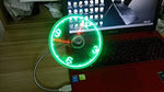 USB Mini Desk Clock & Fan - Fully Adjustable With Soft Durable Blades