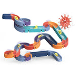 Slideway 66 piece bath toy slide, Large Slide Construction Bath Toys for boys and girls