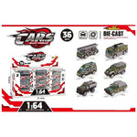 toy cars, army design, box design