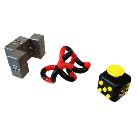 Fidget Toy Set - 3 Pack Assorted colours