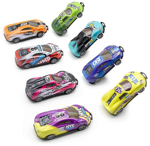 Flip, Crash, Stunt Cars - 8 Pack