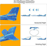 Airplane Foam Glider & Gun Launcher - 2 Flight Modes
