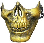 Half Skeleton Face Dress Up Mask For Adults - Halloween
