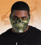 Half Skeleton Face Dress Up Mask For Adults - Halloween