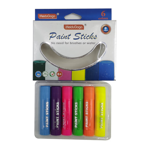 Paint Sticks 6 Assorted - Quick Dry Paint Sticks