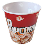 Popcorn Jumbo Re-Usable Tubs 4 Pack - Assorted Colours