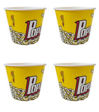 Popcorn Jumbo Re-Usable Tubs 4 Pack - Assorted Colours