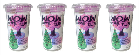 Crystal Growing Tree & Toy 4 Pack - WowTub Crystal Edition