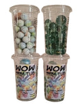 WowTub 4 Pack - Marbles Edition & Collectors Pen End Sqwishland Toy - 220g