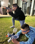 Rechargeable Electric Gel Ball Blaster MP5 Folding Design and Protective Eyewear & 8000 Gel Balls