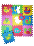 EVA Educational Foam Puzzle Floor Mat for Kids 10 Pieces - 1 x 1 Meter