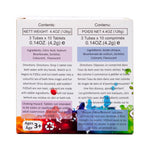 bath bombs, Fizzles value pack, packaging image back