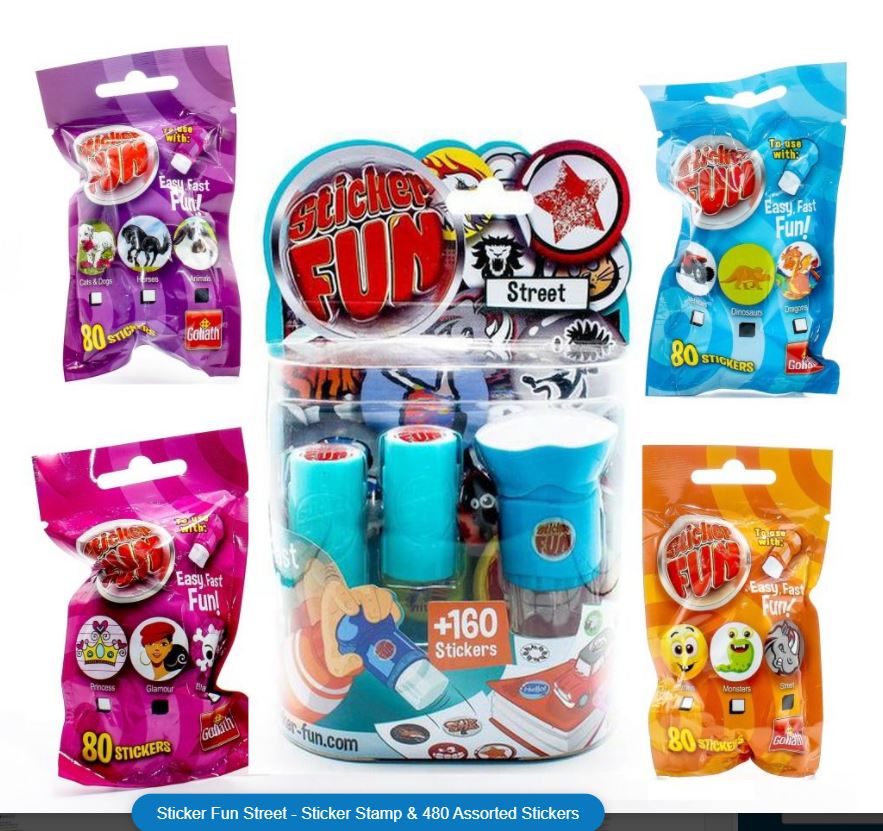 Sticker Fun - Sticker Stamp & 480 Assorted Stickers – Umlozi International
