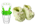 Baby Fruit/Veg Feeder Pacifier & Matching Baby Shoes
