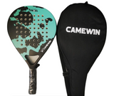 Carbon Fibre Padel Racket / Bat - Island Design &amp; Padded Carry Bag