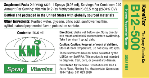 Vitamist B12-500 - Methycobalamin KMI Spray Vitamins