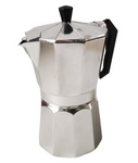 6 Cup Aluminium Stove Top Coffee Maker - Assorted Colours