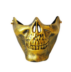 Half Skeleton Face Dress Up Mask For Adults - Halloween