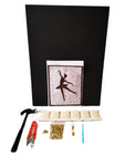 String Art Kit & Black Wood Frame Board - Ballerina - 40 x 30 cm