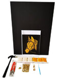 String Art Kit & Black Wood Frame Board - Horse - 40 x 30 cm