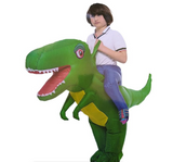 Riding A Dinosaur Suit With Automatic Battery Air Inflator