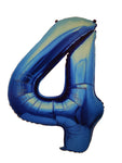 Foil Balloon Numbers - Blue - 106 cm
