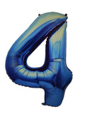 Foil Balloon NumberS - Blue - 106 cm