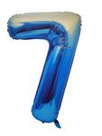 Foil Balloon Numbers - Blue - 106 cm