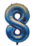 Foil Balloon Numbers - Blue - 106 cm