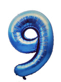 Foil Balloon Numbers - Blue - 106 cm