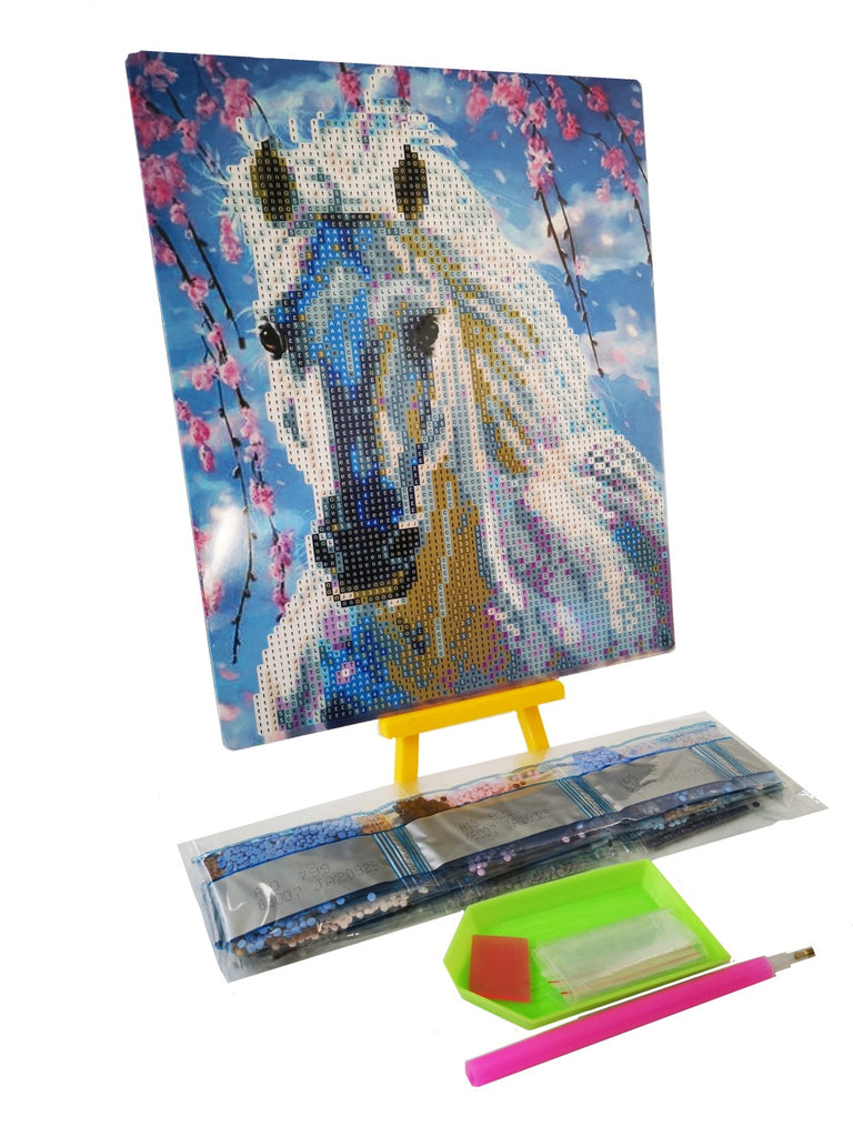 DIY Diamond Painting Horse Facet Art Bead Picture Kit