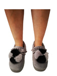 Slippers - Inner Sherpa Fleece Lining - size UK 4 - 8