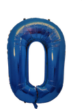 Foil Balloon Numbers - Blue - 106 cm