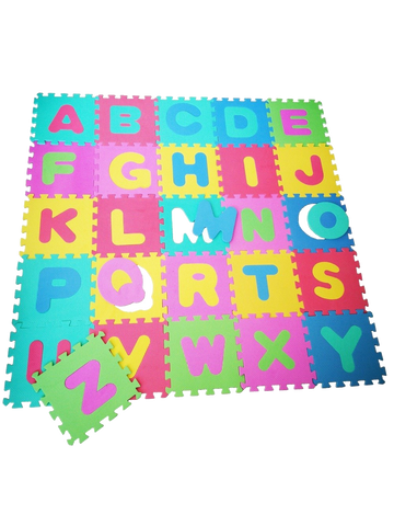 Alphabet Educational Foam Floor Mat for Kids - 26 Pieces - 1.4 x 1.4 Meters