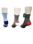 Adult Slipper Socks With Non-Slip Grip Pads -Low Cut -Assorted Pack of 3 - Bunny Edition