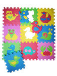 EVA Educational Foam Puzzle Floor Mat for Kids 10 Pieces - 1 x 1 Meter