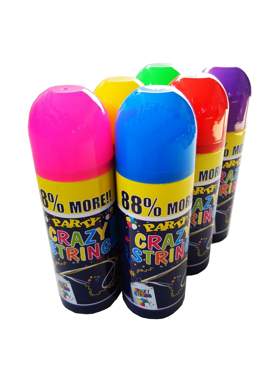 Party Crazy String Spray 250ml - 6 Pack – Umlozi International
