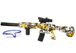 Rechargeable Electric Gel Ball Blaster- M416. Protective Eyewear & 8000 Gel Balls