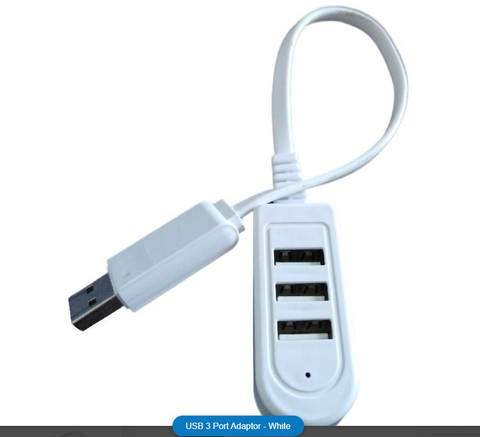 USB 3 Port Adaptor - White
